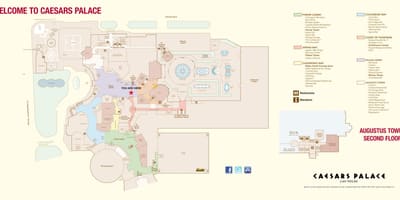 Casino Caesars, Las Vegas xəritə