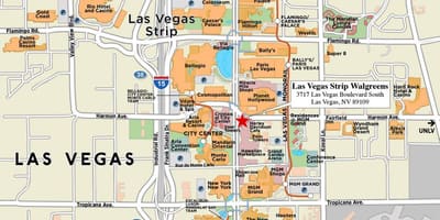 Las Vegas bir xəritə
